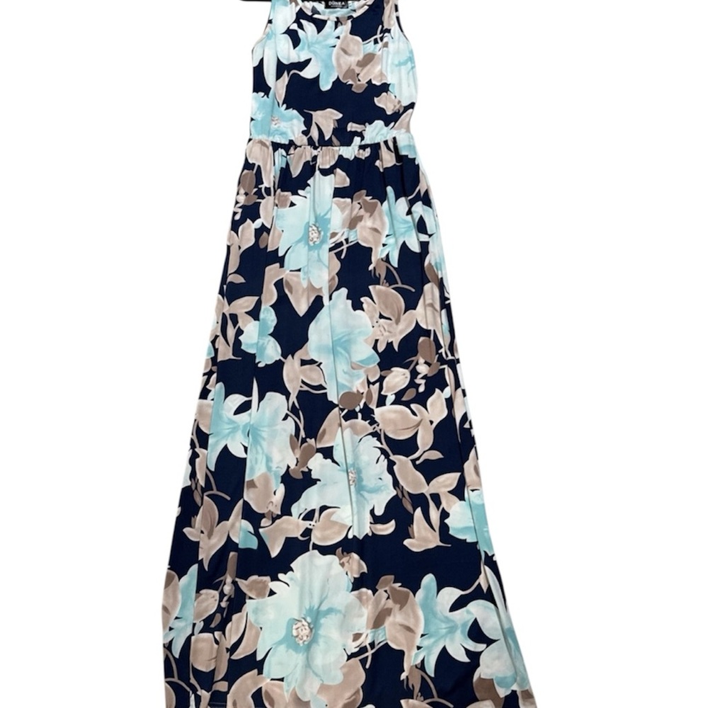 Dunea Women's Medium Maxi Dress Navy Floral